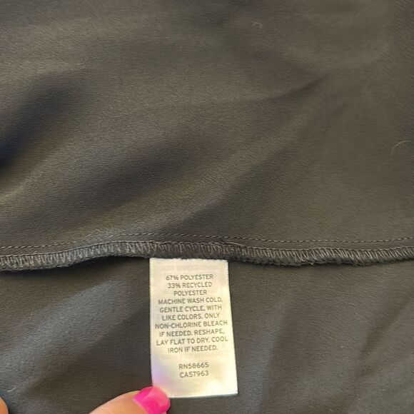 Halogen black long sleeve sheer blouse Size 2 X New - Picture 10 of 11